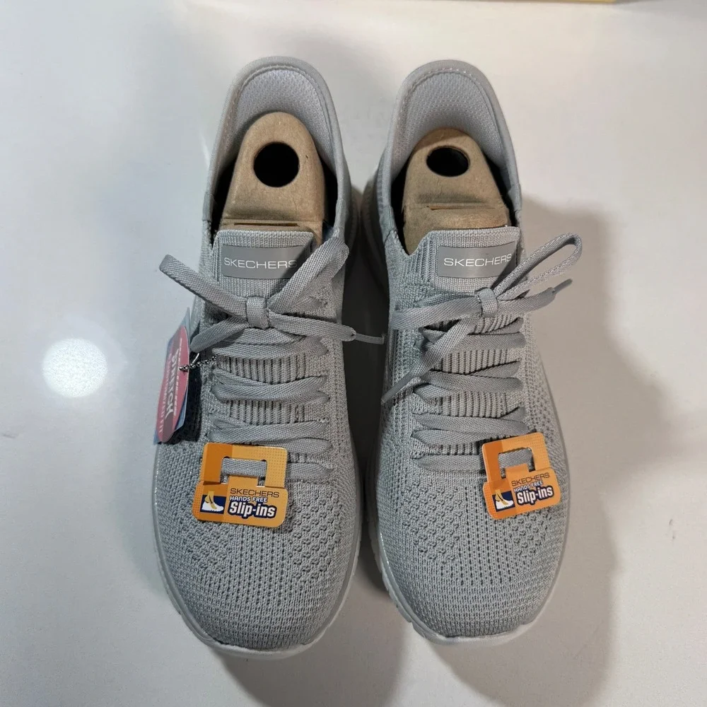 Skechers Hands Free Slip-ins Women 5.5 Grey NEW Ultra Flex 3.0 104421